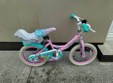 Girls 16 inch Unicorn Bicycle