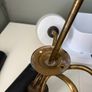 Mid Century Milk Glass Ceiling Light Image 5