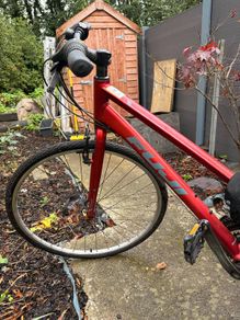 Fuji red road bike