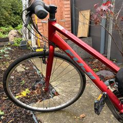 Fuji red road bike