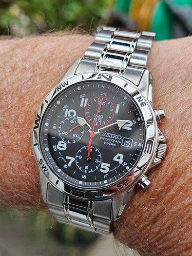Watch Seiko Military Chronograph. Quartz