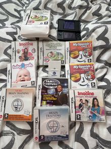 10 DS games w Nintendo ds lite game bundle