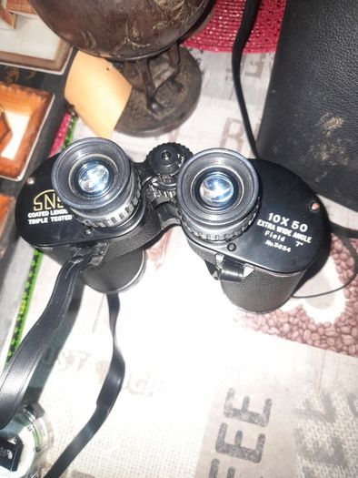 Large Old Binoculars in Case. Postage Available on all my Items or Collection in Rochfortbridge Westmeath,