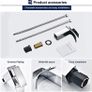 Waterfall Bathroom Faucet Wash Basin Mixer Tap Hot and Cold Water Sink Taps Single Handle Basin Taps Mixer Bathroom Tap Accessories Chrome Brass (FREE POSTAGE) Image 4