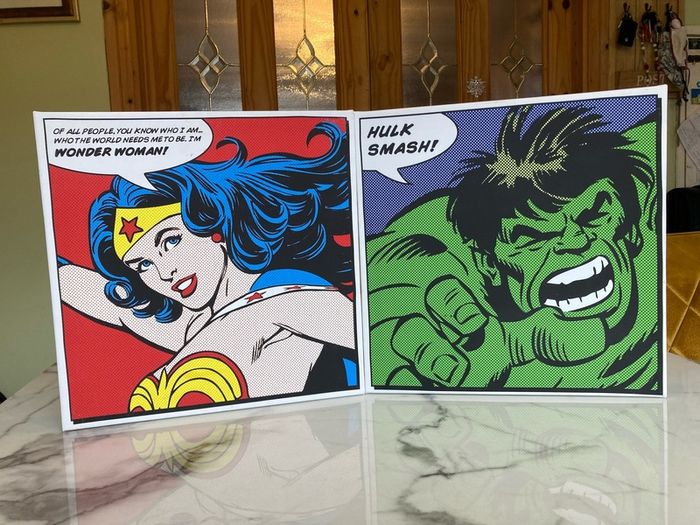 Wonder Woman & The Hulk Canvas Pictures