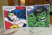 Wonder Woman &amp; The Hulk Canvas Pictures
