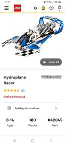 Lego Technic Hydroplane Racer 42045