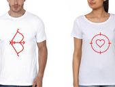 Bow And Arrow Couple T-shirts Great Gift Present For Valentines Day Idea