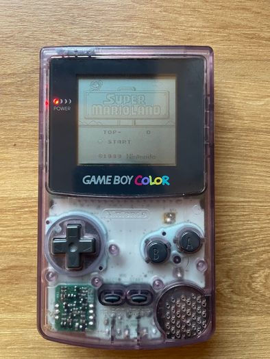 Nintendo Gameboy Color CGB-001 with FlashCard 4gb micro Sd all games
