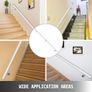 Stair Handrail 6ft Length Stair Rail Aluminum Handrails for Stairs 200lbs Load Capacity Stairway Railing Long Steel Pipes Hand Rails for Indoor Stairs Wall Mount Staircase (FREE SHIPPING) Image 7
