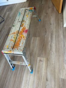 Folding work platform