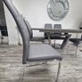 Extendable dining table and 6 chsirs Image 2