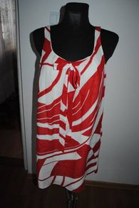 Next women Red/white mini dress/tunic size UK14 EU42 Postage included