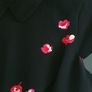 Kate Spade black falling floral ruffle detail dress with pink/red petals Sz 4 (Fit 10 UK) - Rrp 398 Dollars Image 4