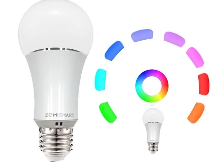 E27 WiFi RGB Led Bulb Light Voice Control by Alexa Echo Google Home 2.4G WiFi Control by APP White Color Available