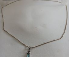 Silver cross and chain
