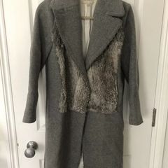 Sandro wool coat size 8 10