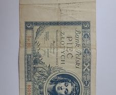 Poland  5 zlotych banknote 1930