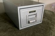 Vintage Irish Made Metal Desktop Drawer