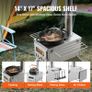 Camping Wood Stove with Chimney Outdoor Heating and BBQ Cooking Image 3