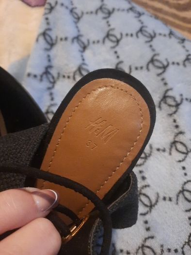 black suede sandals from h&m