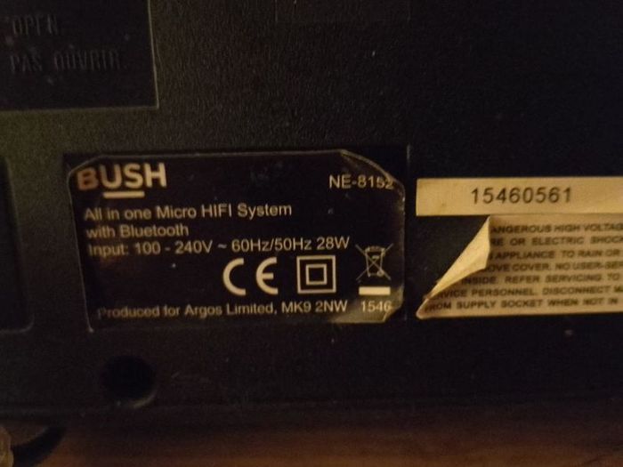 Bush Bluetooth DAB All In One Micro Hifi System