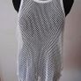 Man white mesh vest top size L Postage included Image 2