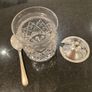 Crystal jam or marmalade jar with lid and spoon Image 2