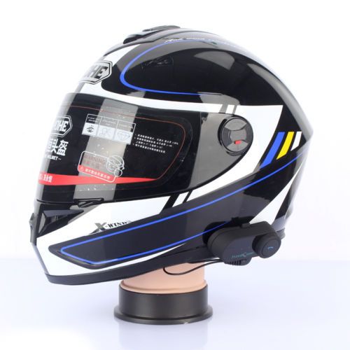 Motorcycle Helmet Bluetooth Intercom Headset Motorbike BT Speaker 3 riders 800M FM Radio Warranty