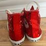 Red Sparkly Converse Boots Image 4
