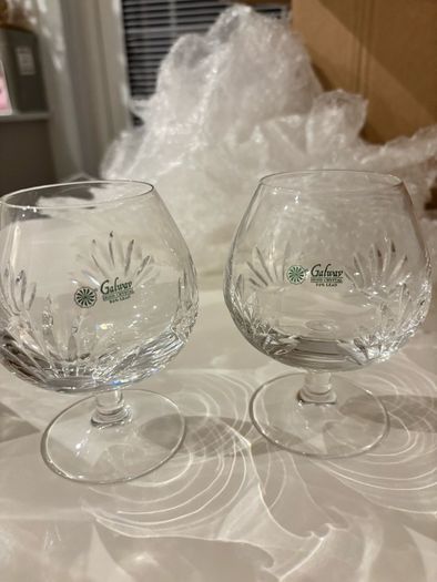 Galway Crystal decanter and 2 brandy glasses