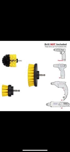 3 Pcs Drill Brusch Brand New