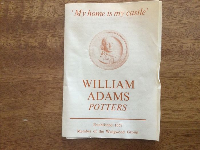Pottery Adams ( Wedgewood)