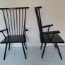 Mid-century pair of spindle back armchairs Image 2