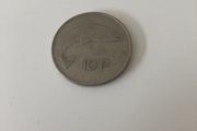 10 Irish pence 1974,1978