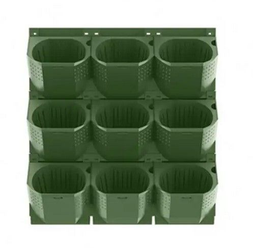 Wall-mounted vertical garden system with irrigation system