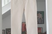 White Jeans With Cute Lace Hems Size Uk 12