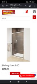 shower door sliding chrome