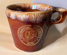 Vintage Hull Pottery Brown Drip Mug