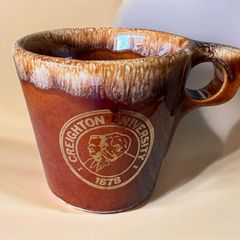 Vintage Hull Pottery Brown Drip Mug