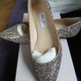 Jimmy Choo gold glitter shoes BNIB Image 2