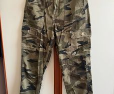 Camo cargo pants/trousers, size UK 8-10