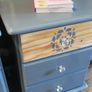 Matching pair of 3 drawer bedside lockers newly restyled Image 2