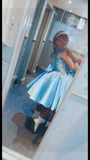 Confirmation dress blue
