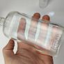 333 - Set of 3 Vintage Clear Glass Collectible Decorative Ribbed Bottles Image 5