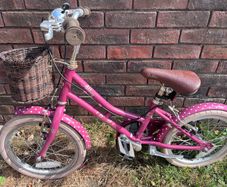 Girls bike with basket