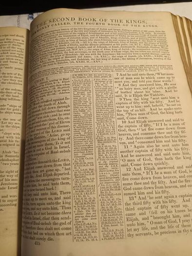 1846 Rare Miniature Quarto Bible
