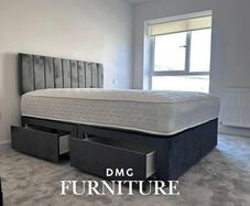 New Kingsize Bed With Headboard And Mattress