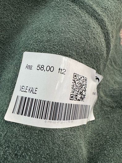 5  x Full Leather Hides - Crest Leather "Vele-Kale" Green (285 Sq Ft Total)