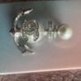 Chanel inspired silver tone large 6 cm anchor brooch Free post Image 4